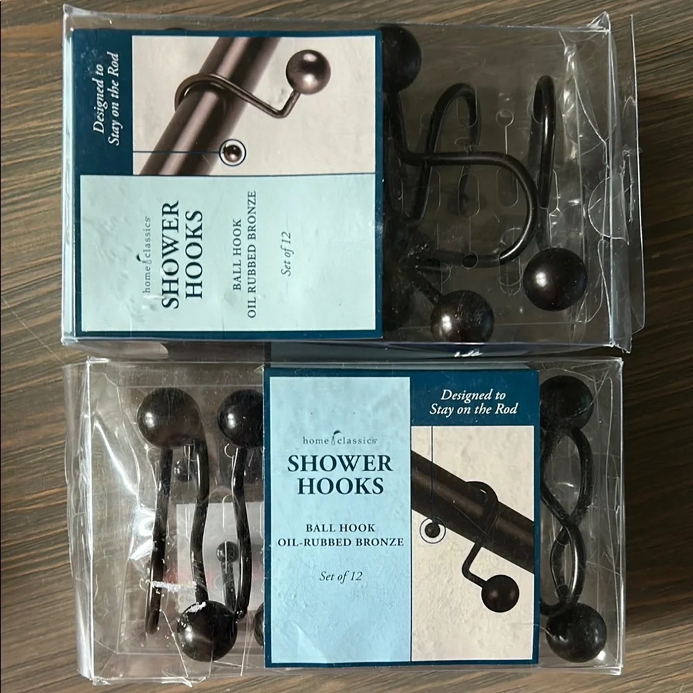 NWT Oil Rubbed Bronze Shower Hooks